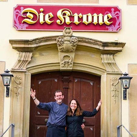 Gasthof Die Krone 施韦比施哈尔 外观 照片