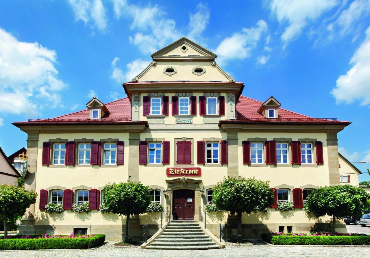 Gasthof Die Krone 施韦比施哈尔 外观 照片
